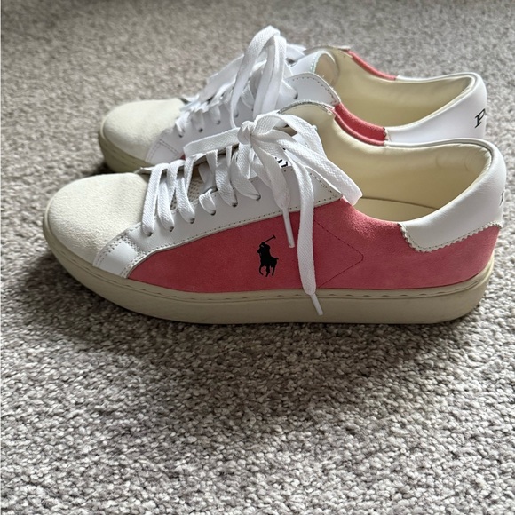 Ralph Lauren Pink and White Sneakers - Picture 4 of 13